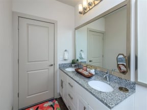Renovated Berewick Pointe Bathrooms With Quartz Counters in Charlotte, North Carolina Apartment Homes