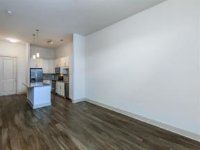 Luxury Vinyl Plank Flooring In Berewick Pointe Kitchen And Living Room in Charlotte, NC Apartment Homes