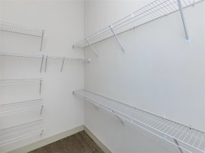 Built-In Shelving In Berewick Pointe Closet in Charlotte, NC Apartment Homes