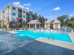 Pointe at Prosperity Village Poolside Relaxing Area With Sundeck in Charlotte Rentals