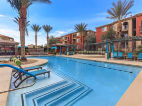 Crystal Clear Montecito Pointe Swimming Pool in Las Vegas, Nevada Rental Homes