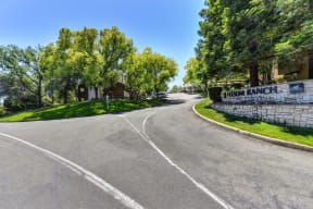  Community Outdoor Green Space with Folsom Ranch Sign, Streets, Tree and Grass