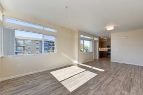  Large Living Room with Hardwood Inspired Floors, View of Window