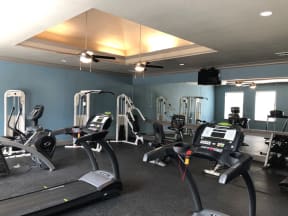 State of the Art Fitness Center at Stoneleigh on Cartwright Apartments, J Street Property Services, Mesquite, TX