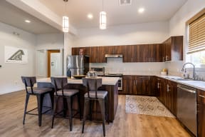 clubhouse kitchen and dinning space