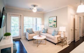 Living Room | 511 Queens Apartments Charlotte NC