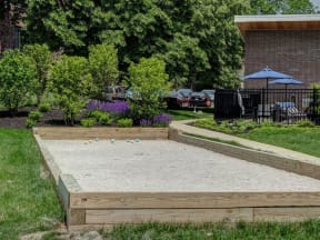 Bocce Ball Court, at Willow Crossing, Elk Grove Village