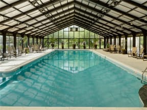 Convertible Indoor and Outdoor Pool with Retractable Roof at Brookdale on the Park, Naperville, IL, 60563