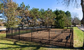 Secure Fenced Dog Park at Foxboro Apartments, Wheeling