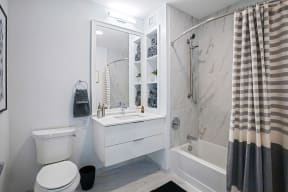 Lincoln Common One Bedroom Apartment Bathroom