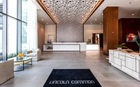 Lobby at The Apartments at Lincoln Common, Chicago, 60614