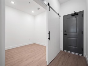 Door and living roomat The Mobile Lofts, Mobile, Alabama