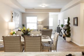 dining area view with nice light