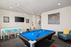 Novo on 52nd game room with pool table