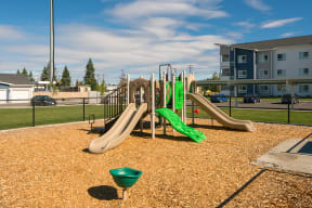 Novo on 52nd community exterior with playground