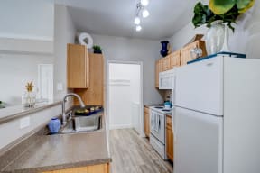 kitchen with energy efficient appliances