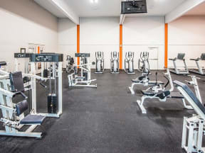 The Eleven Hundred fitness center with weight equipment