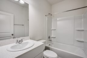 Renovated Bathrooms With Quartz Counters at Banyan Kingsland Heights, Brookshire, TX, 77423