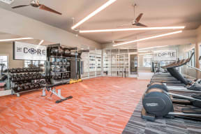 24-Hour Fully Equipped Fitness Center with TechnoGym Equipment