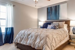 Beautiful Bedroom with a View at Parkwest Apartment Homes, Hattiesburg, Mississippi