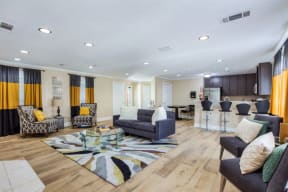 Open Clubhouse Living Room at Quail Ridge Apartment Homes, Bartlett, TN
