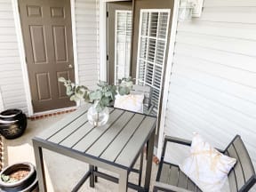 Patio with a View at Crossgates Apartment Homes, Starkville, MS, 39759