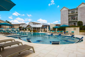 Luxury Style Pool at Parkwest Apartment Homes, Hattiesburg, Mississippi