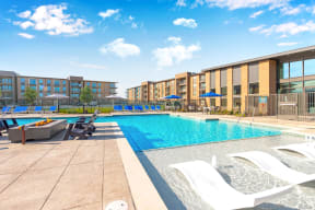 Swimming Pool With Relaxing Sundecks at Alta Grand Crossing, Grand Prairie, 75052