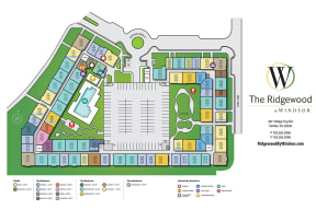 Spacious Grounds on Property Map at The Ridgewood by Windsor, 22030, VA