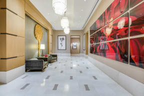 Gorgeous lobby at The Ashley UWS Luxury Apartments, at The Ashley Apartments, New York, 10069