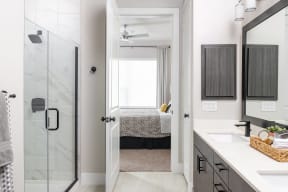 Stand Up Showers in Bathroom at Windsor Burnet, 10301 Burnet Rd, Austin