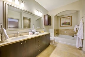 Large Soaking Tubs with Arch Entry at Windsor at Cambridge Park, Cambridge, MA