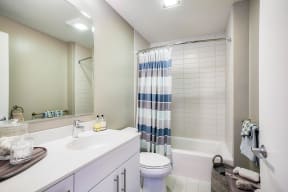 Luxury bathrooms at Waterside Place by Windsor, Boston, MA