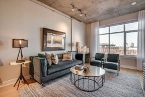 Well Lit Living Spaces at Crescent at Fells Point by Windsor, 21231, MD