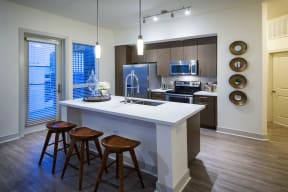 Kitchens with Custom Cabinetry and Kitchen Islands at Olympic by Windsor, 90015, CA