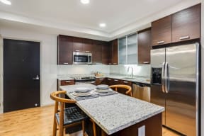 Modern Kitchens with stainless Steel Appliances at The Victor by Windsor, 02114, MA