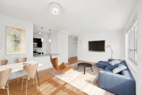 Sleek and Modern Apartment Design at Warren at York by Windsor, Jersey City, NJ