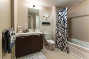 Italian Tile Bathroom Floors and Surrounds at The Victor by Windsor, Boston, MA