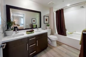 Spacious, Designer Bathrooms at Boardwalk by Windsor, 7461 Edinger Ave., Huntington Beach