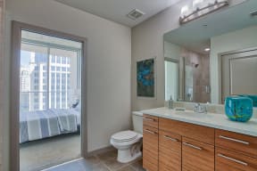 Spa-Inspired Bathrooms at Glass House by Windsor, Texas, 75201