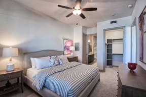 Master bedrooms with Attached Bathrooms and Walk-In Closets at Midtown Houston by Windsor, Texas, 77002