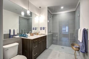 Walk-in showers at 640 North Wells, Illinois, 60654