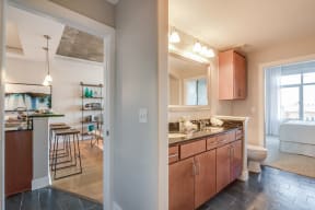 Granite Countertops in Kitchen and Bathrooms at Crescent at Fells Point by Windsor, Maryland, 21231