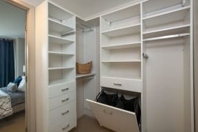 Roomy Walk-In Closets with California Closets at The Victor by Windsor, 110 Beverly St, Boston