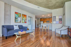 Hardwood/Bamboo Flooring In Apartments at Glass House by Windsor, 2728 McKinnon Street, TX