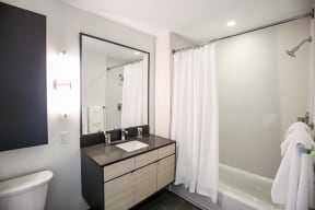 Spa Inspired Bathroom at Windsor Bethesda in Bethesda, MD