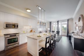 Upscale Stainless Steel Kitchen Appliances at The Woodley, 2700 Woodley Road, NW, Washington, DC