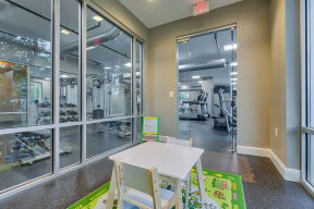 Kids room in fitness center at The Ridgewood by Windsor, Virginia, 22030