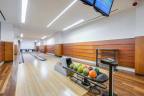 Bowling alley at The Aldyn, New York, New York