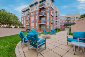 Double courtyards at The Ridgewood by Windsor, Virginia, 22030